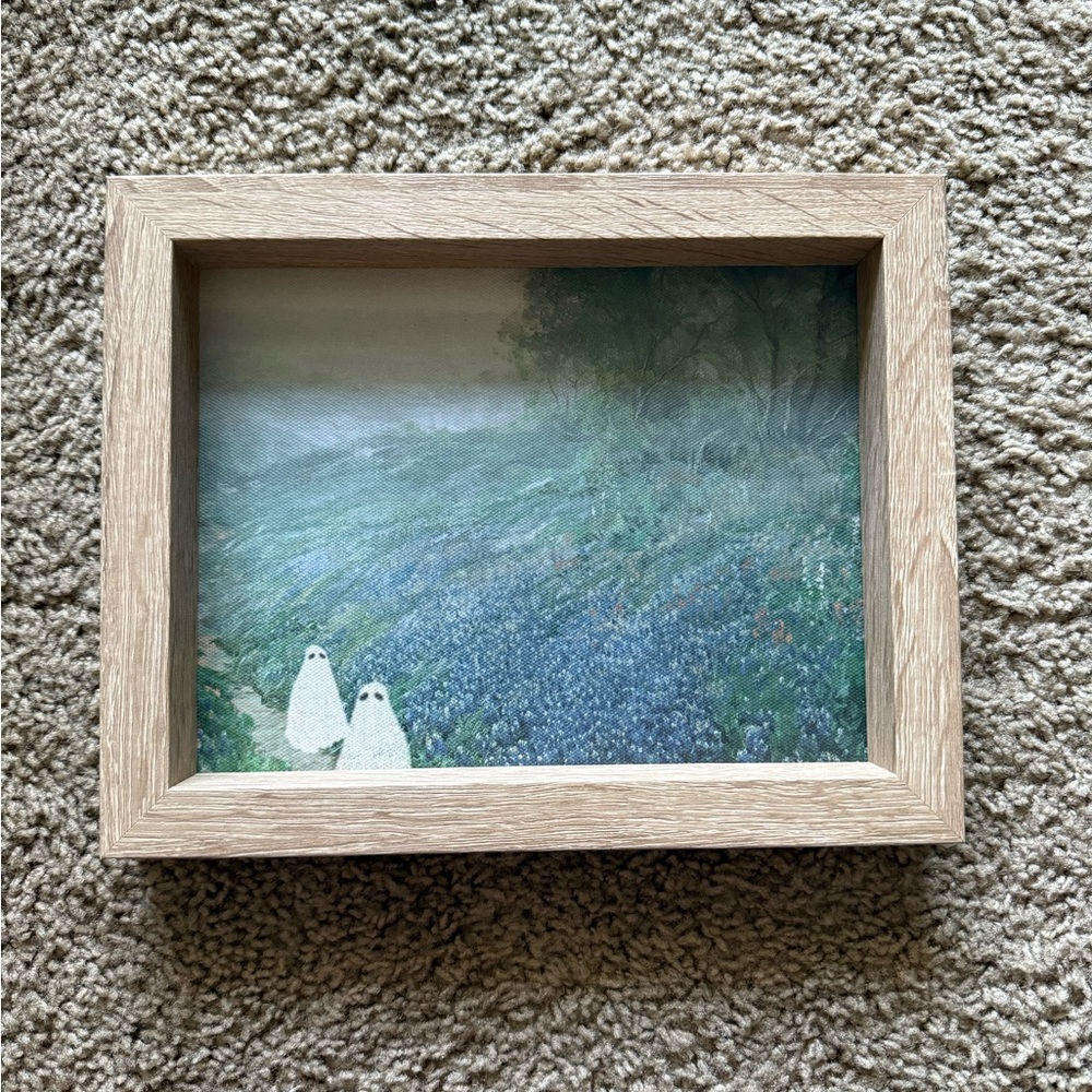 Framed Ghostly Landscape Art